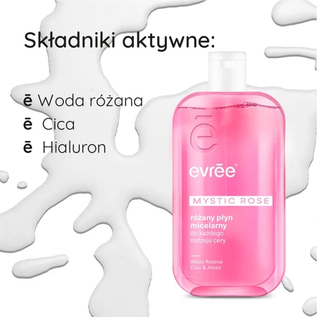 Evree Mystic Rose, rose micellar lotion, 330 ml