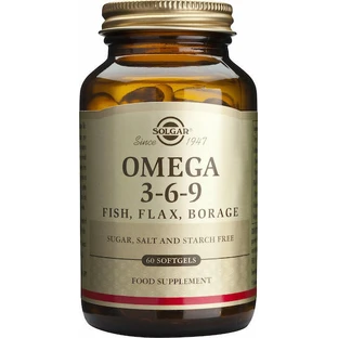 Solgar Omega 3 6 9 Fish, Flax, Borage 60 softgels Unflavoured