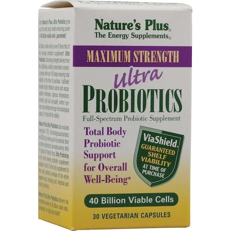 Nature's Plus Probiotics Ultra Probiotic 30 kapsułek wegetariańskich: ceny i cechy