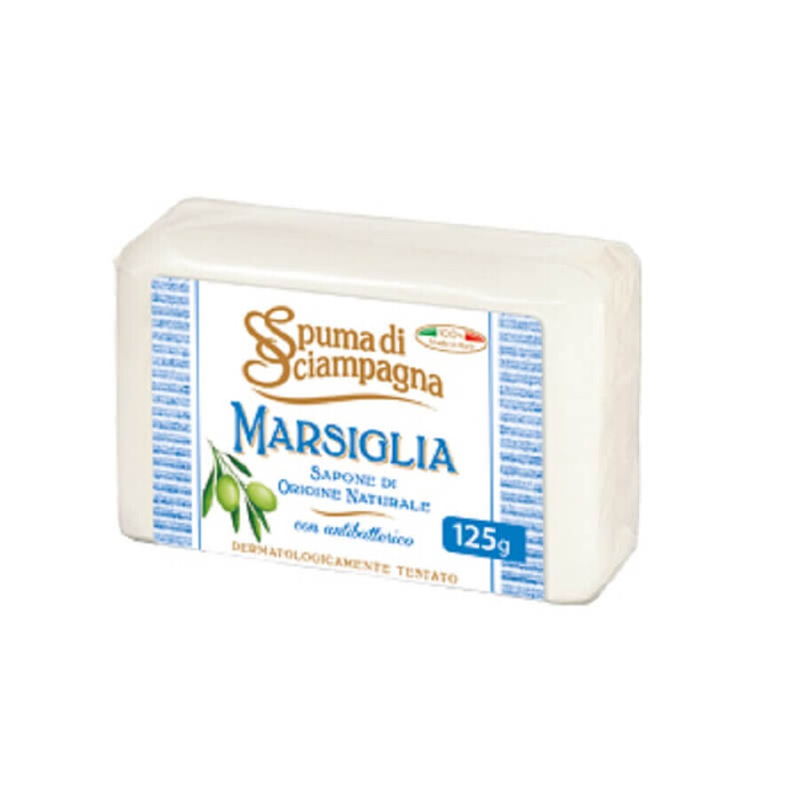 Sapone antibatterico, Marsiglia, 125gr, Spuma Di Sciampagna