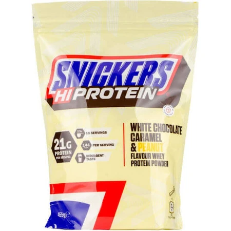 Snickers HI Protein with Flavor White chocolate with caramel and peanuts 455gr