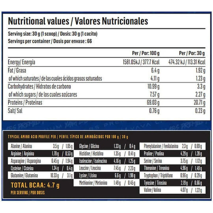 Yava Labs Premium Whey Molkenprotein mit Schokoladen-Bananen-Geschmack 2kg