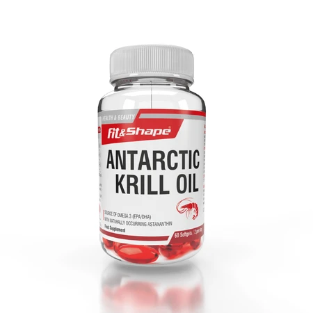 Fit & Shape Antarctische Krillolie 500mg 60 caps, Niet-gearomatiseerd