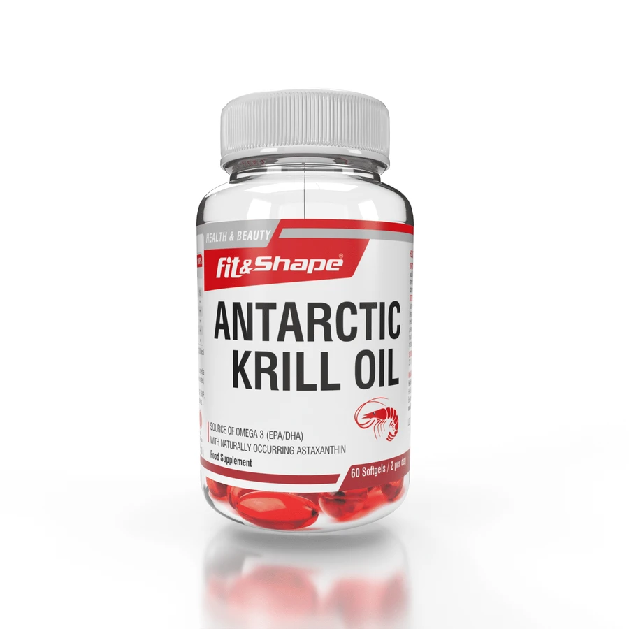 Fit & Shape Antarctische Krillolie 500mg 60 caps, Niet-gearomatiseerd