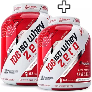 2x Immortal Iso Whey Zero 2kg 4000gr bez smaku