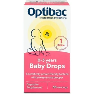 OptiBac Baby Probiotic Drops pour bébés et enfants 10ml