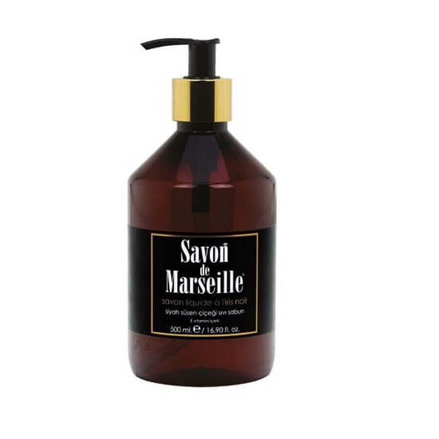 Sapun lichid cu Iris Negru, 500 ml, Savon de Marseille