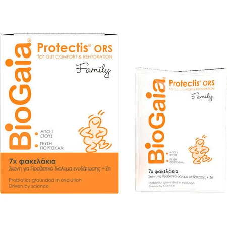BioGaia Protectis Family Probiotics pour adultes et enfants 7 sachets Orange