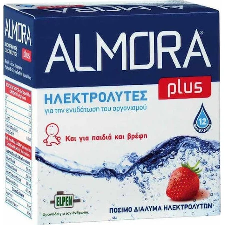 almora PLUS® Body Moisturising Electrolytes Strawberry 12 bustine