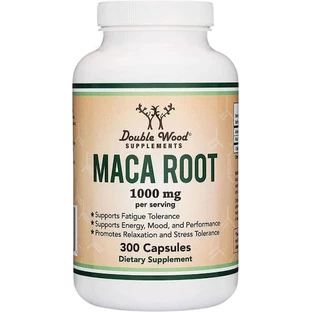 Double Wood Maca Raíz de Maca 1000mg 300 cáps.