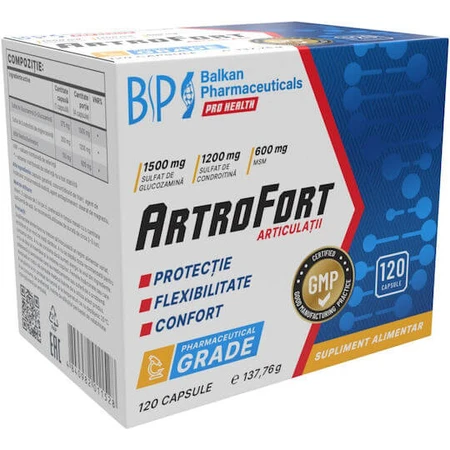 Balkan Pharmaceuticals Arthrofort Suplement na stawy i kości 120 kaps: ceny i cechy