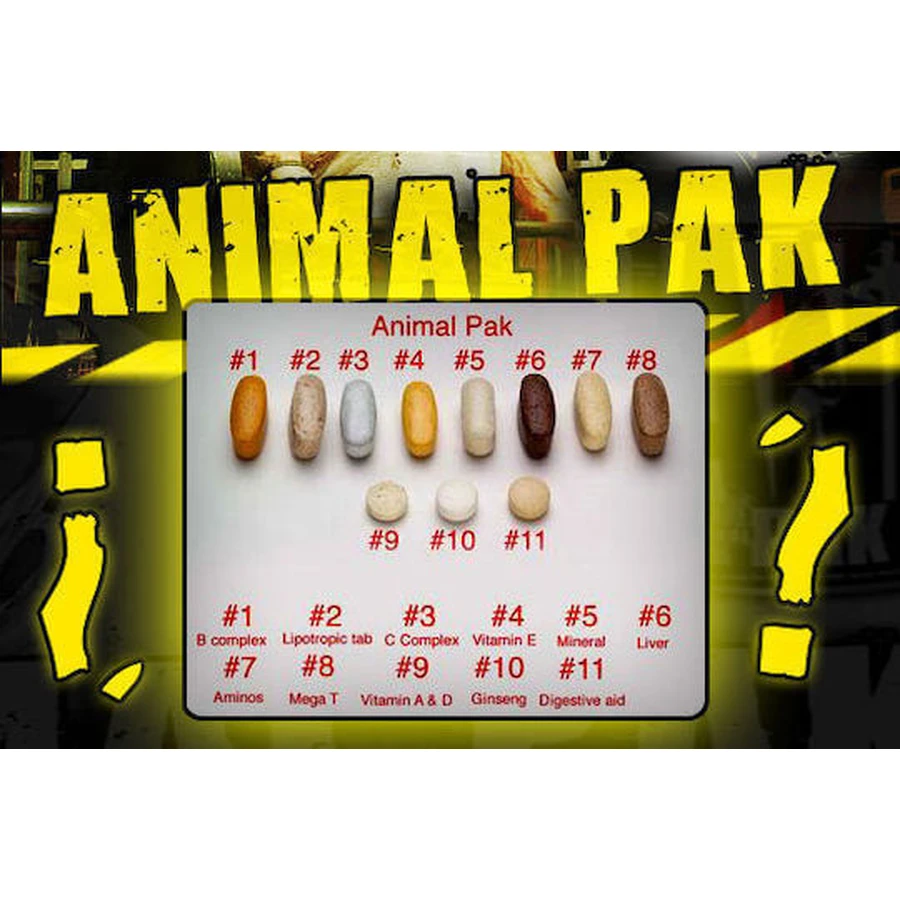 Animal Animal PAK Multivitamină pentru Energie, Întărirea Sistemului Imunitar & Sănătatea Oaselor 30 pliculețe
