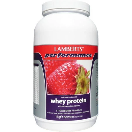 Lamberts Performance Whey Protein & Magnesium Proteină Din Zer cu Aromă Căpșuni 1kg