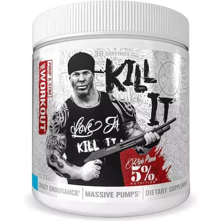 Rich Piana 5% Nutrition Pre Workout Supplement 378gr Blueberry Lemonade