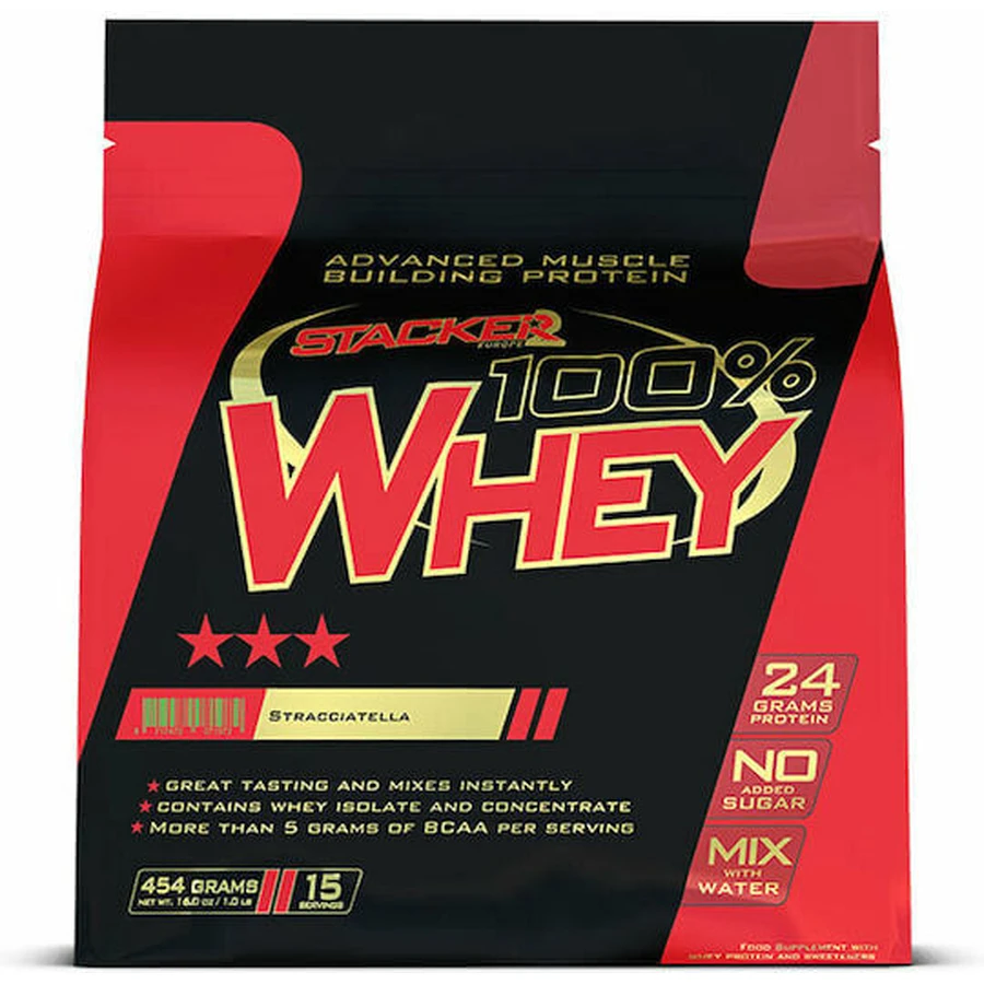 Stacker 2 Whey 100% białko serwatkowe o smaku Stracciatella 454gr: ceny i cechy
