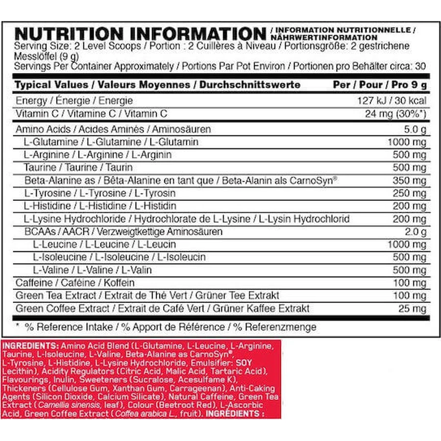 Optimum Nutrition Essential Amino Energy 270gr Portocaliu