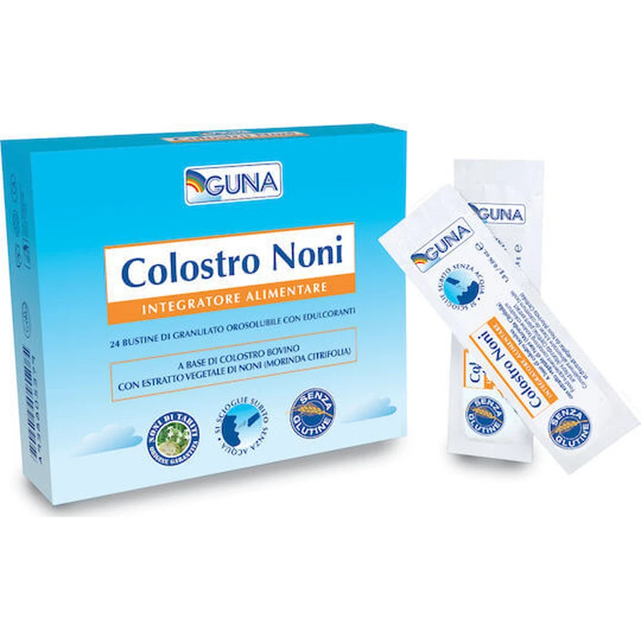Guna Colostro Calostro Noni Suplemento Inmunoestimulante 24 sobres