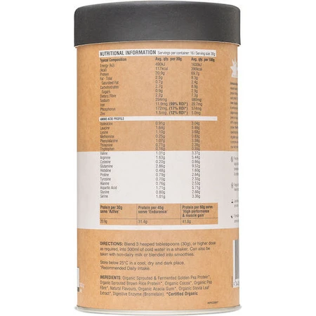 Amazonia Raw Protein Isolate Organic Fără Gluten & Lactoză cu Aromă Nucă de cocos 1kg