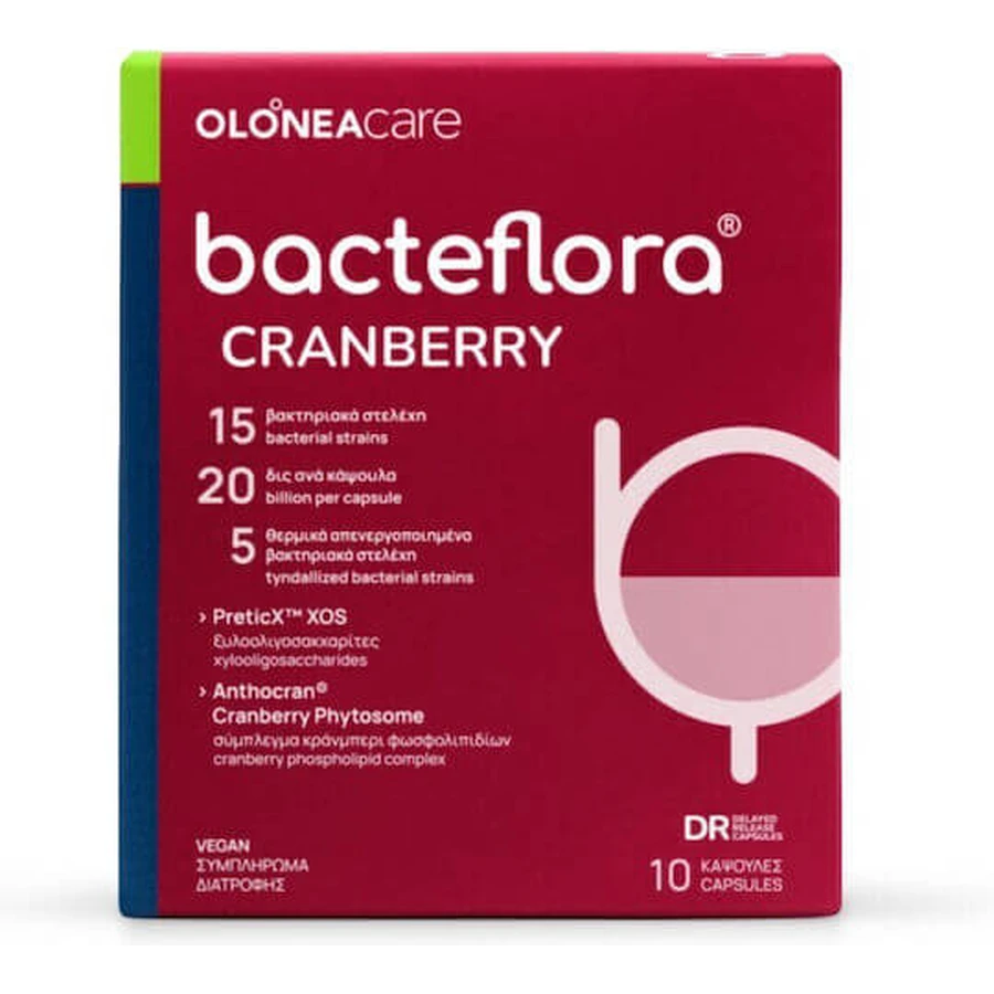 Olonea Bacteflora Cranberry Probiotic 10 capsule vegetali