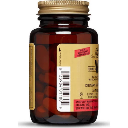Solgar Formula VM-75 Multivitamină pentru Energie 30 Tablete