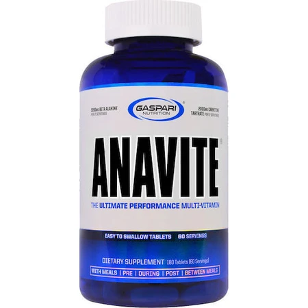 Gaspari Nutrition Anavite Multivitaminico per il potenziamento del sistema energetico e immunitario 180 compresse
