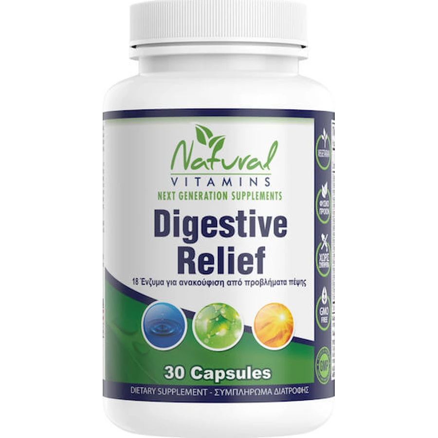 Natural Vitamins Digestive Relief Probiotic 30 kaps: ceny i cechy