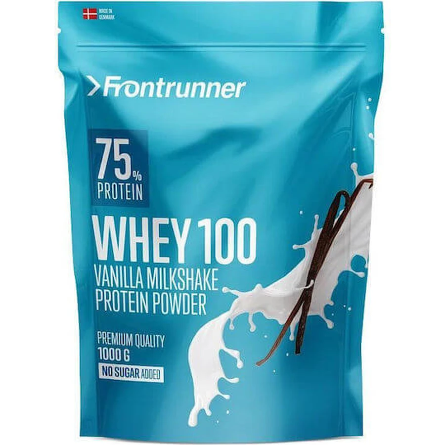 Frontrunner Whey Protein 100 Molkenprotein mit Geschmacksrichtung Vanille-Milchshake 1kg