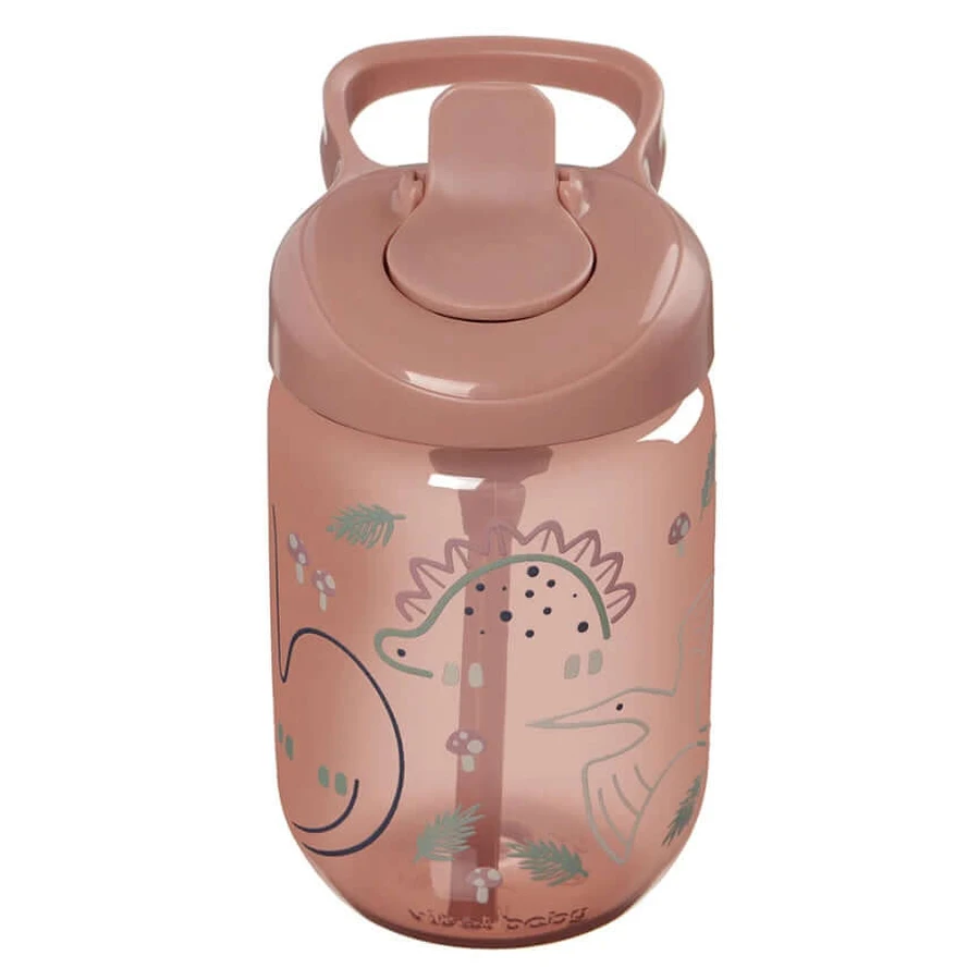Morsvrije beker met rietje 350ml Aardbei Earthsmart Vital Baby