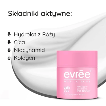 Evree Mystic Rose Cremă de zi cu zi, hidratantă și întăritoare pentru față, 50 ml