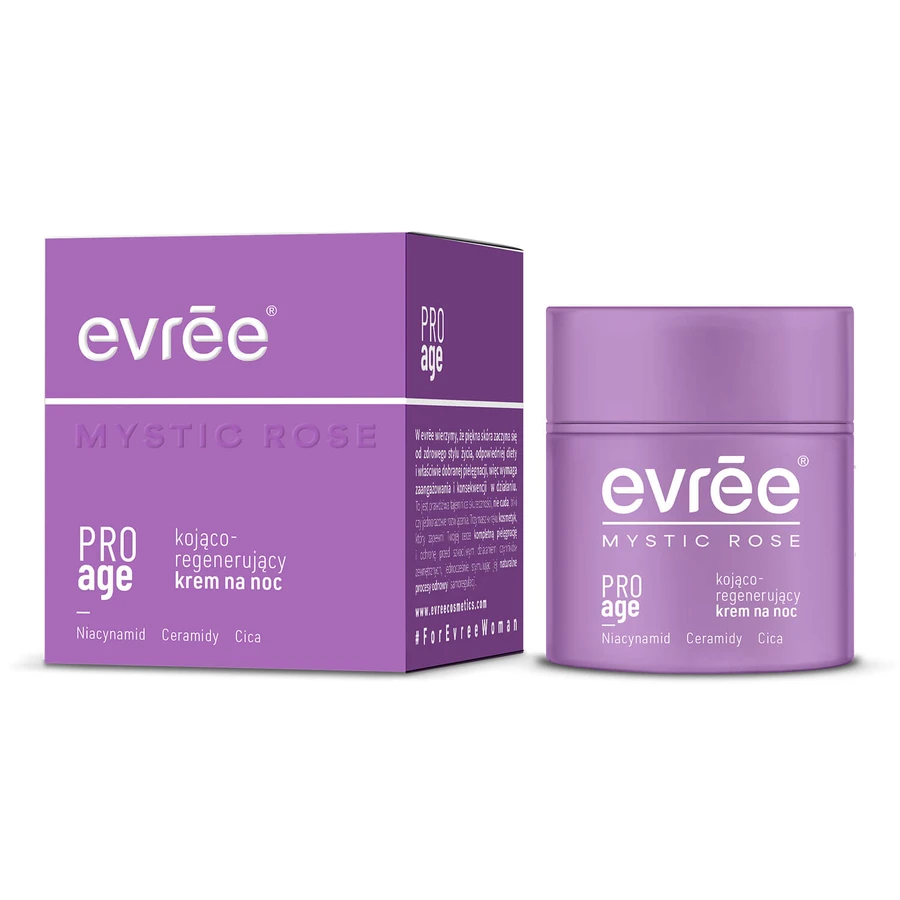 Evree Mystic Rose Pro Age, cremă de noapte calmantă și regenerantă, 50 ml