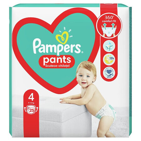 Culotte de protection Active Baby No. 4, 9-15 kg, 25 pièces, Pampers