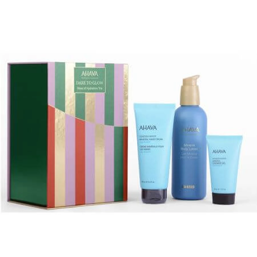 Set ingrijire corp Wave of Hydration Trio Dare to Glow, Ahava