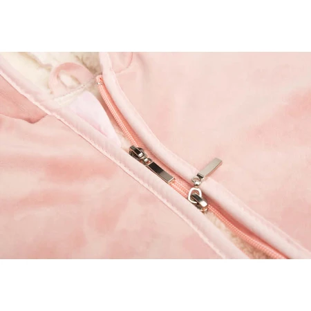Poncho auto Rosa Peluche