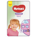 Pañales Bajos Jumbo Niña No. 6, 15 -25 Kg, 30 piezas, Huggies