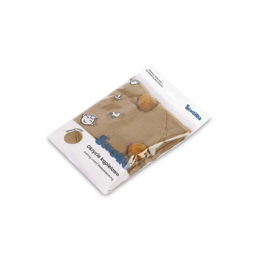 Weiches Badetuch Musselin 75X75 Eg Senf-0200 Sensillo