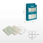Bambus Windeln 3 Stück Igel Blau 70X80 Sensillo