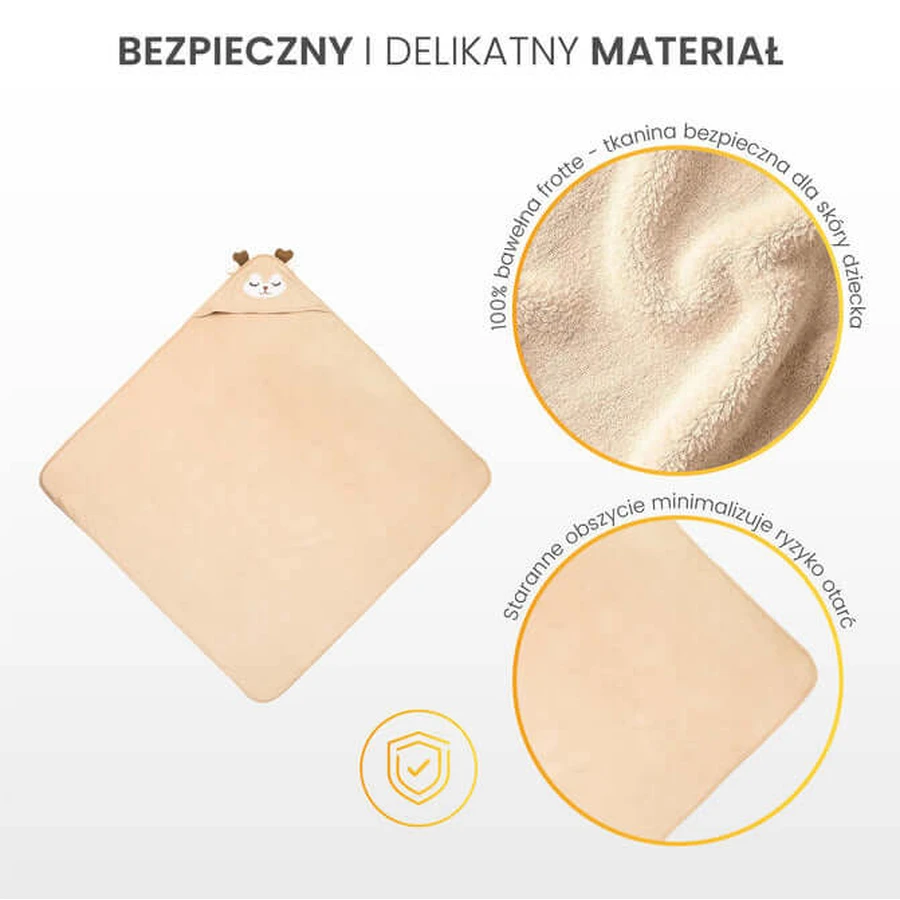 Prosop pentru copii cu glugă 100X100 Sm Dog Blue Sensillo