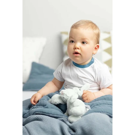 Mousseline set voor bed of kinderwagen Blauw