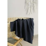 Bambus und Baumwolle Decke Meer Blau 100X80