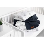 Bambus und Baumwolle Decke Meer Blau 100X80