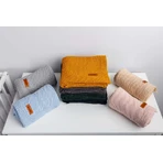 Coperta 100% cotone grafite 100X80