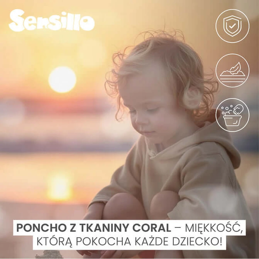 Poncho de baie - Blue Sensillo