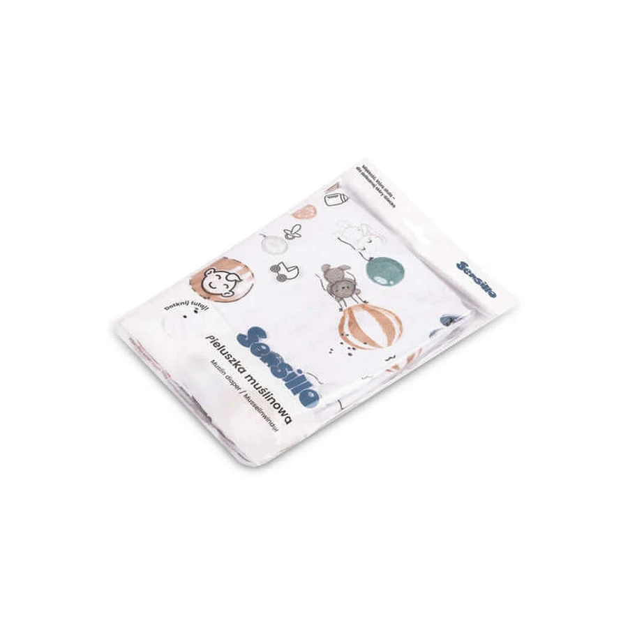 Muslin Swaddle Fun in the Sky 120X120 Eg-0158 Sensillo