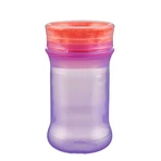 Tasse anti-éclaboussures avec gobelet en silicone souple 360° Purple Vital Baby