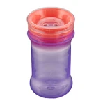 Tasse anti-éclaboussures avec gobelet en silicone souple 360° Purple Vital Baby