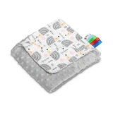 Blanket Minky - Hedgehogs Grey 75X100