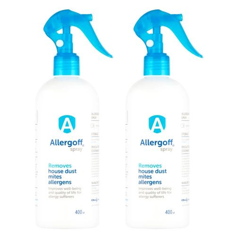 Zestaw Allergoff Spray usuwający alergeny kurzu domowego, 2x 400ml