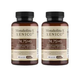 Zestaw Xenico Monakolina K, 2 x 90 kaps