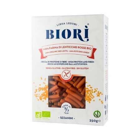 Rode linzen sedanini, 250g, Biori