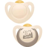 Nuk Brackets de Ortodoncia de Caucho Natural - Beige para 18-36 meses 2pcs